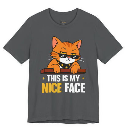 Nice Face Sunglasses Cat T-Shirt