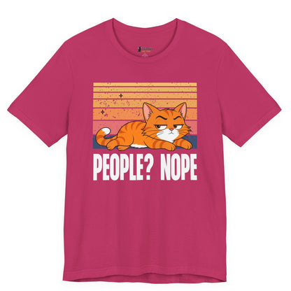People Nope Lazy Cat T-Shirt