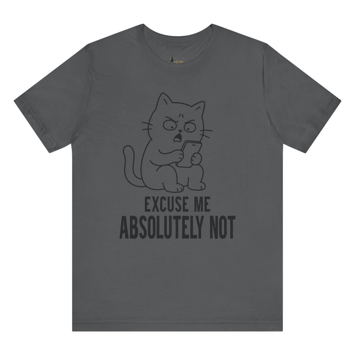 Absolutely Not Phone Cat T-Shirt