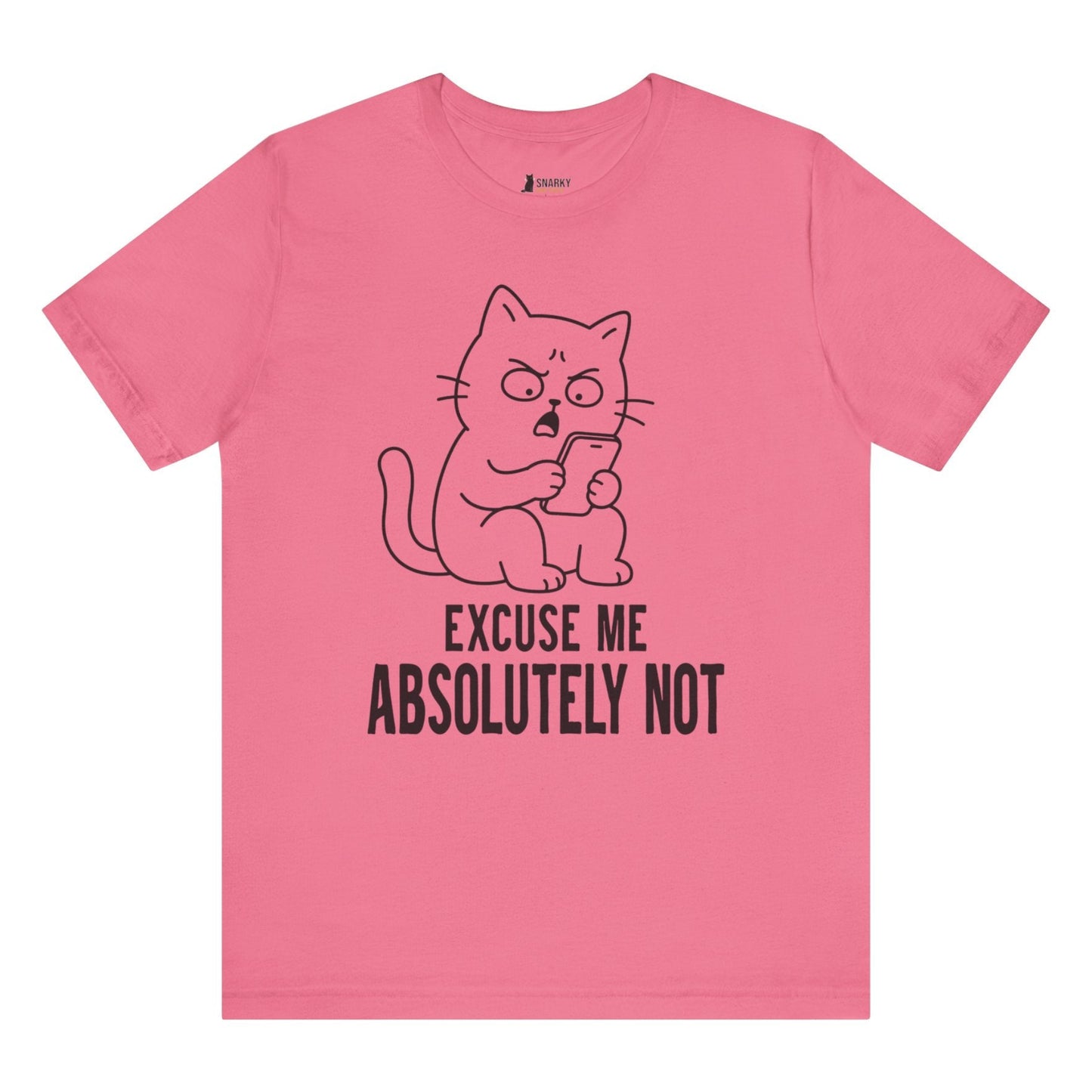 Absolutely Not Phone Cat T-Shirt