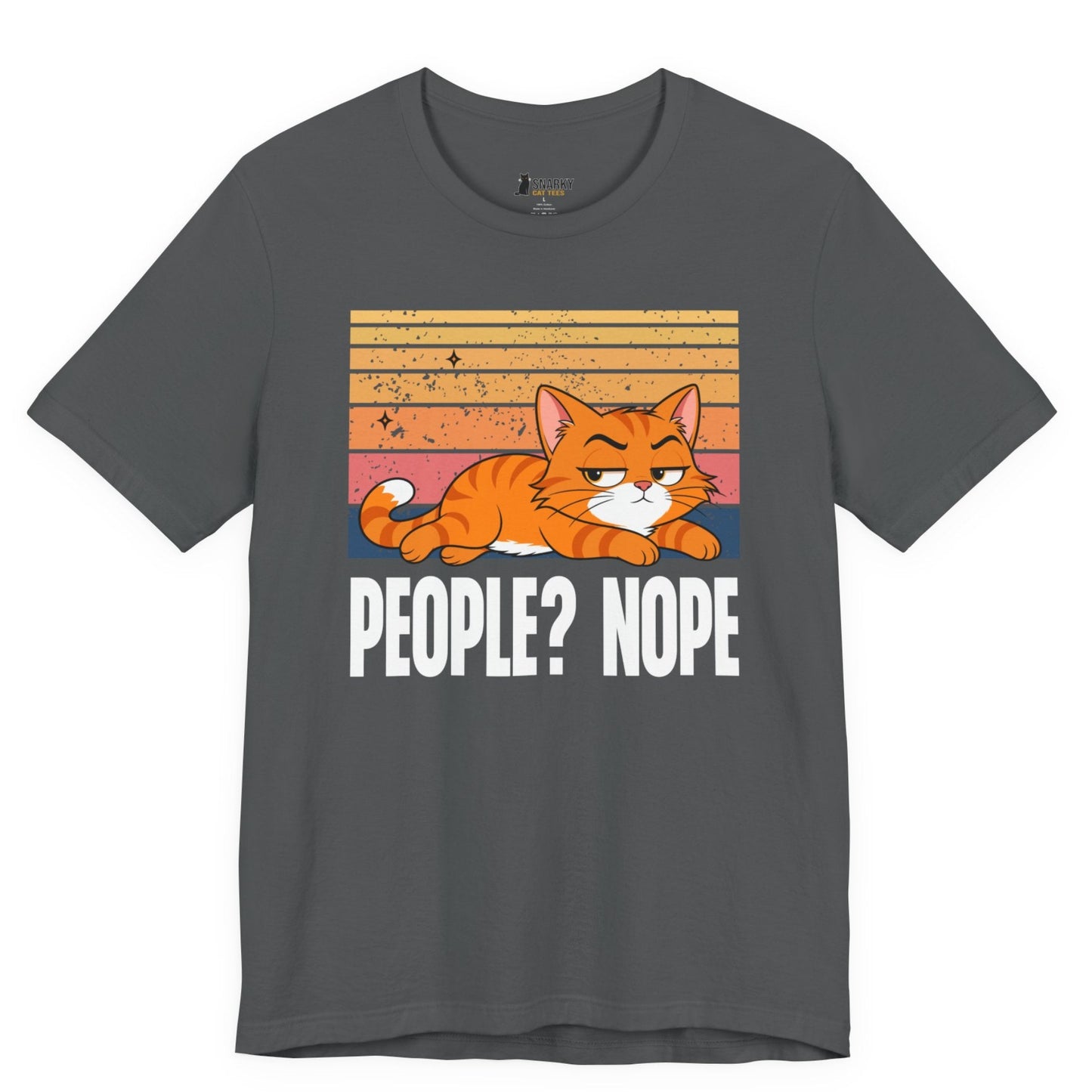People Nope Lazy Cat T-Shirt