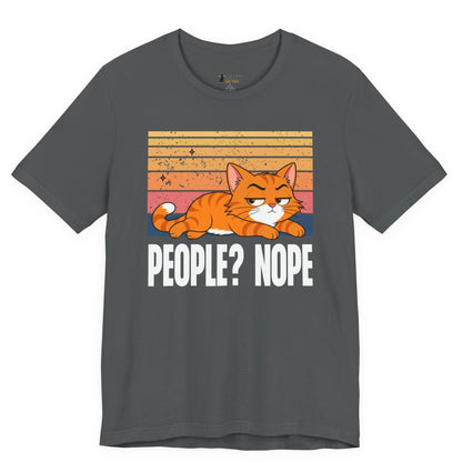 People Nope Lazy Cat T-Shirt