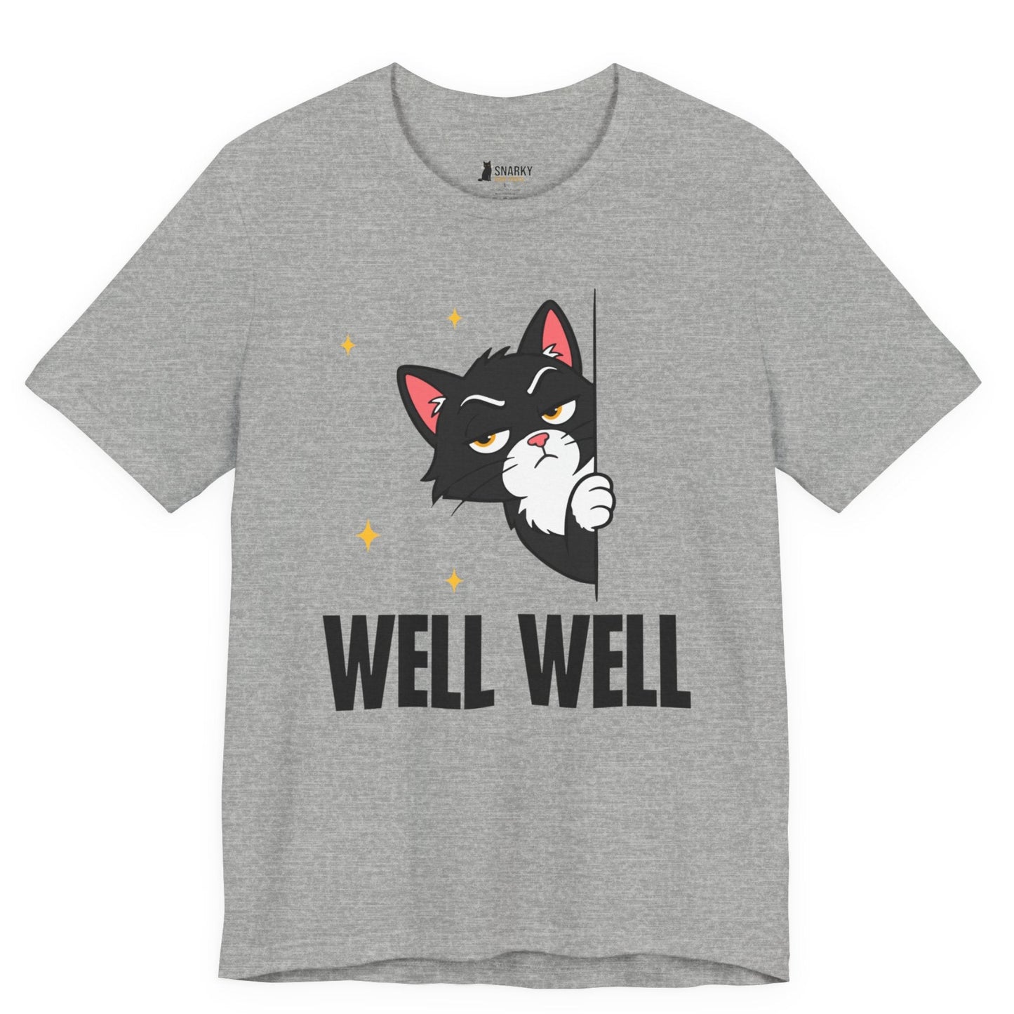 Well Well Peeking Cat T-Shirt