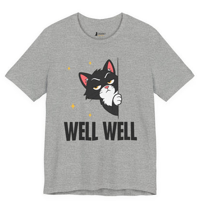 Well Well Peeking Cat T-Shirt