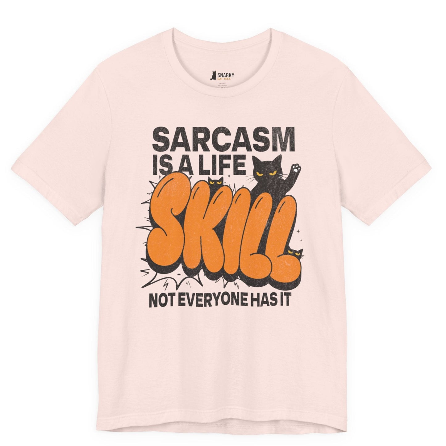Sarcasm Skill Graffiti Cat T-Shirt