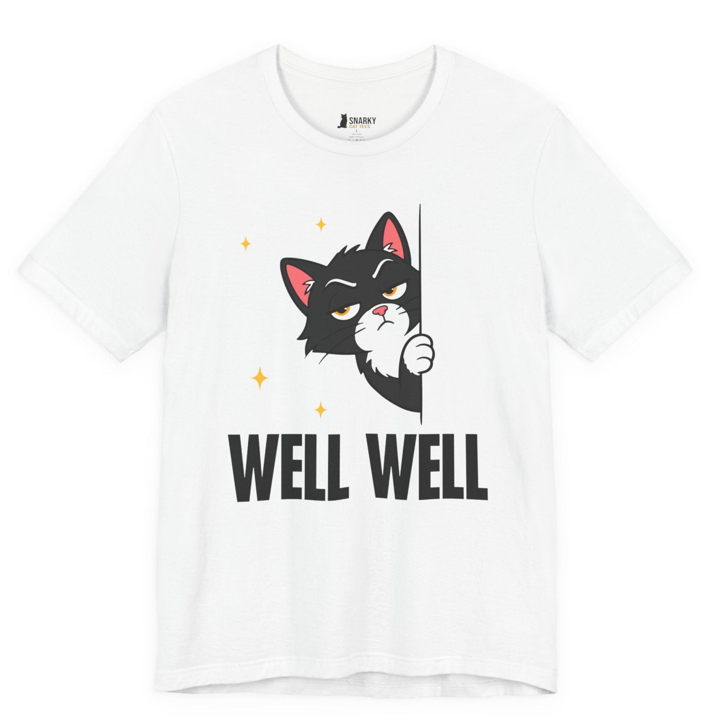 Well Well Peeking Cat T-Shirt