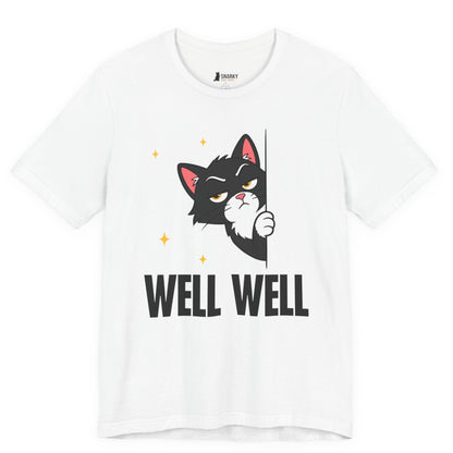 Well Well Peeking Cat T-Shirt