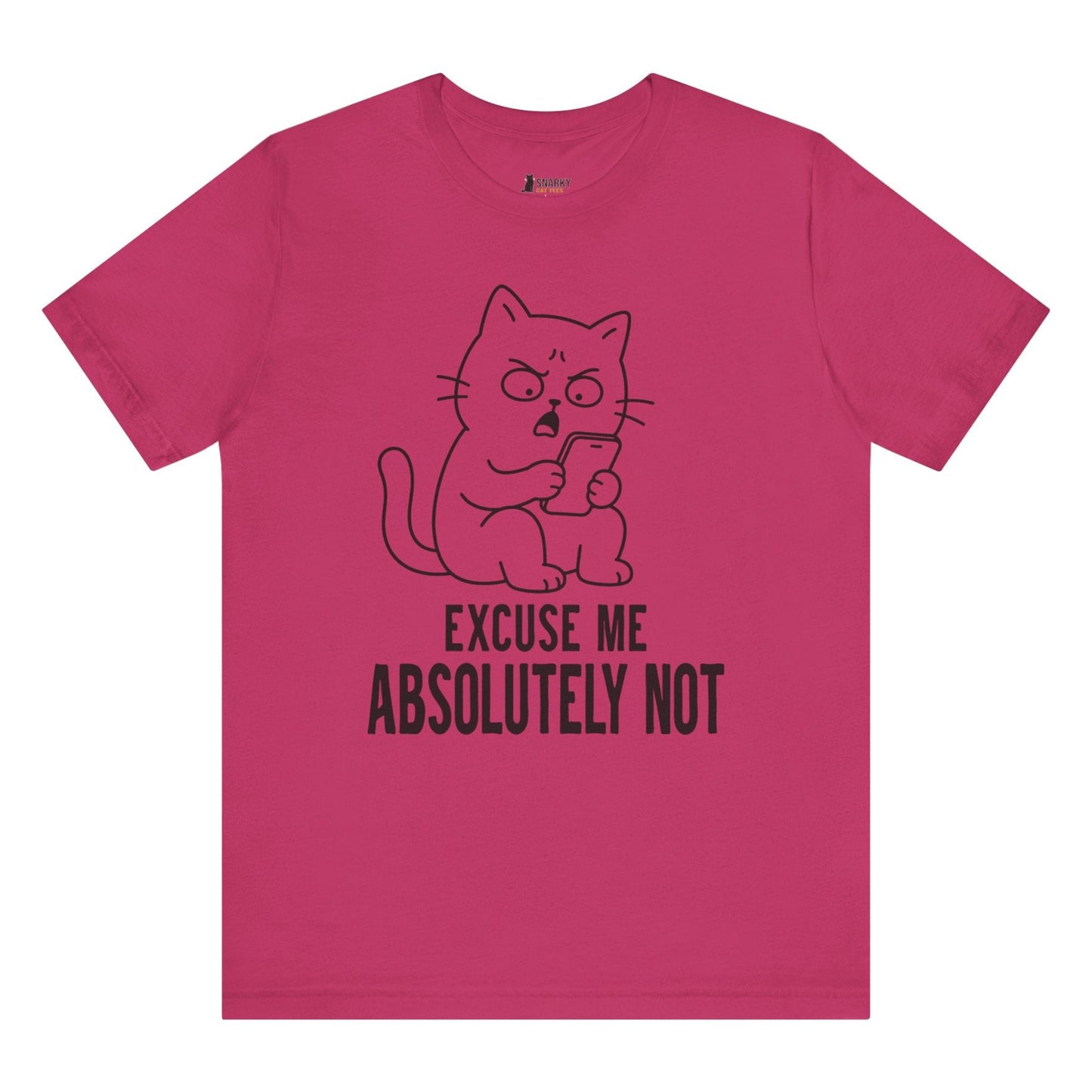 Absolutely Not Phone Cat T-Shirt