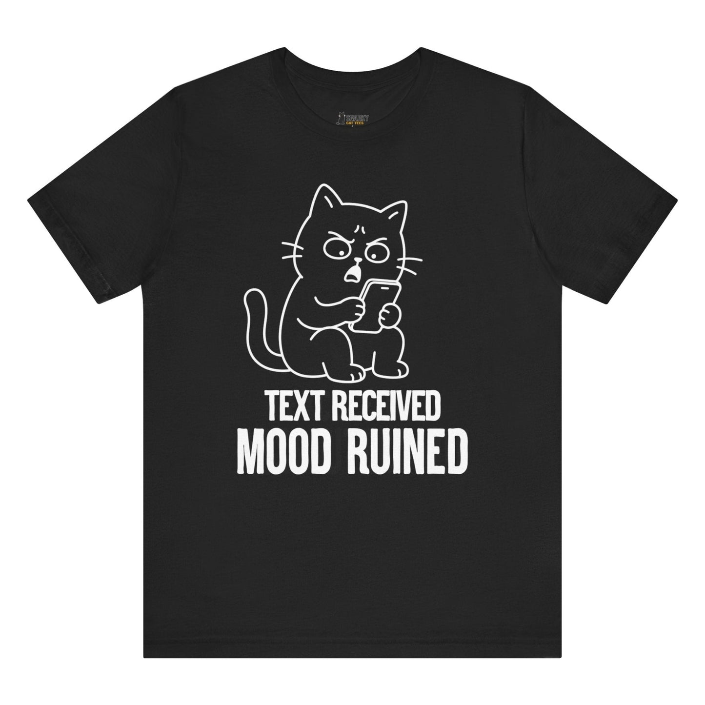 Mood Ruined Phone Cat T-Shirt