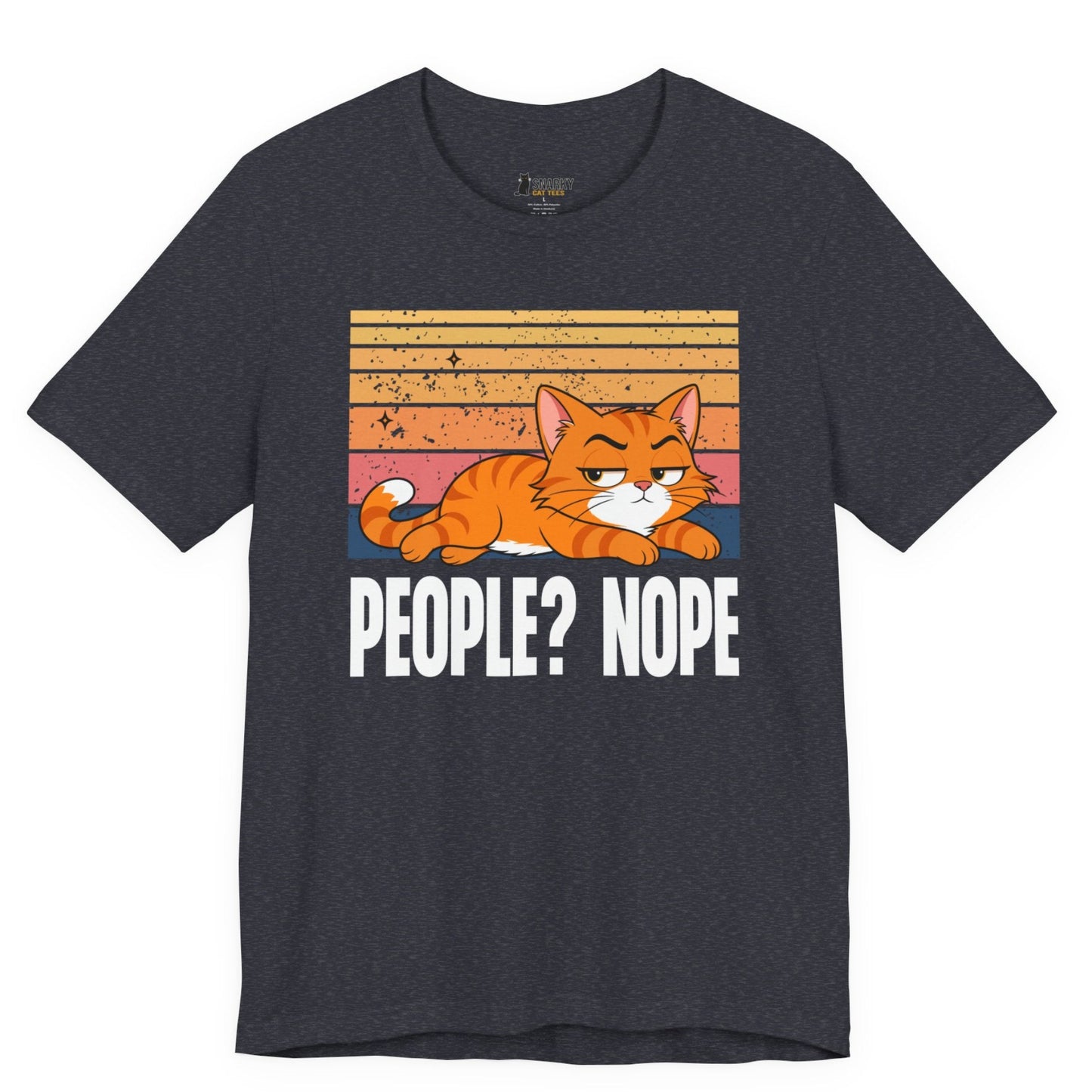 People Nope Lazy Cat T-Shirt