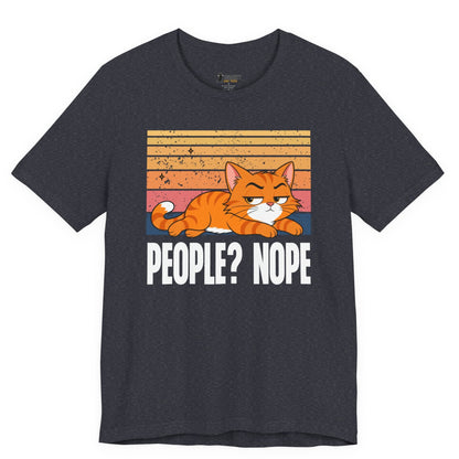 People Nope Lazy Cat T-Shirt