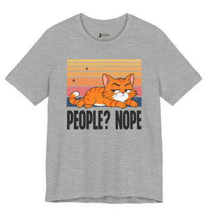 People Nope Lazy Cat T-Shirt