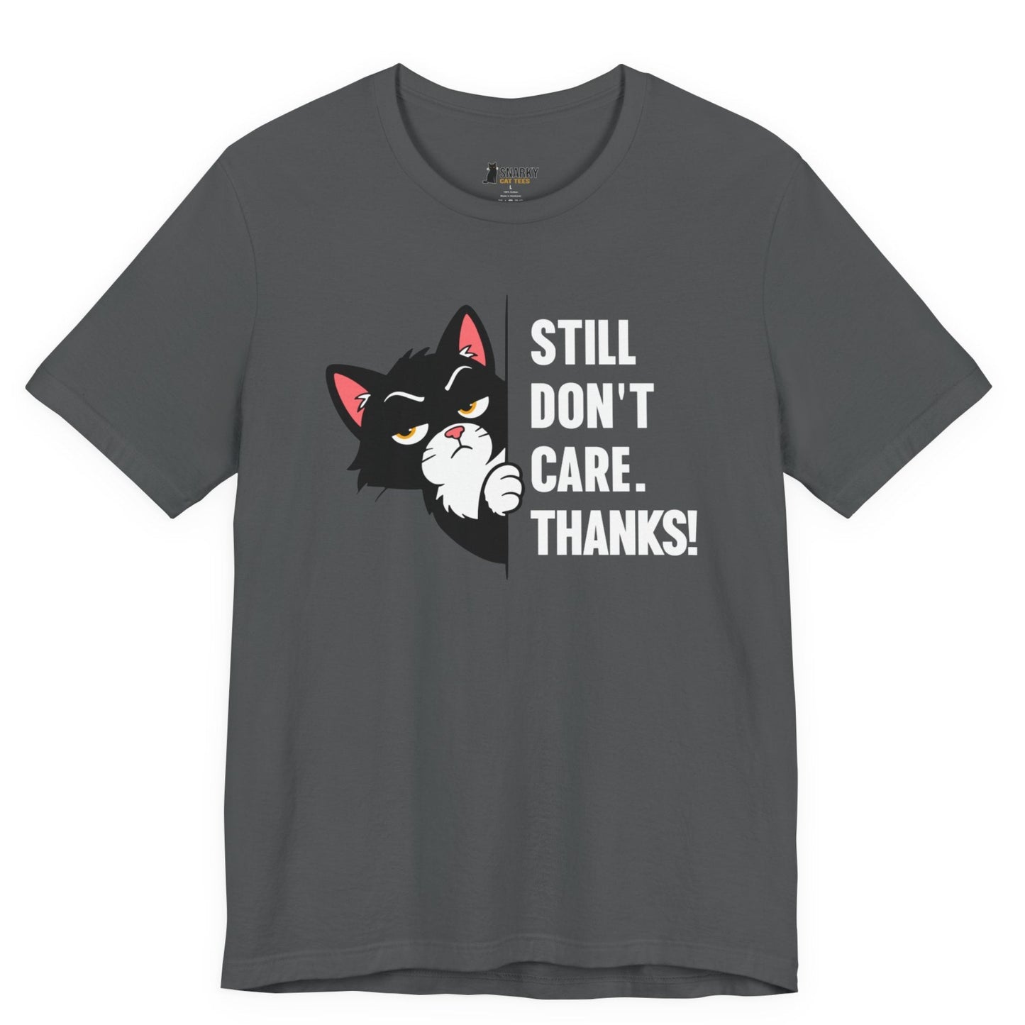 Still Don’t Care Peeking Cat T-Shirt