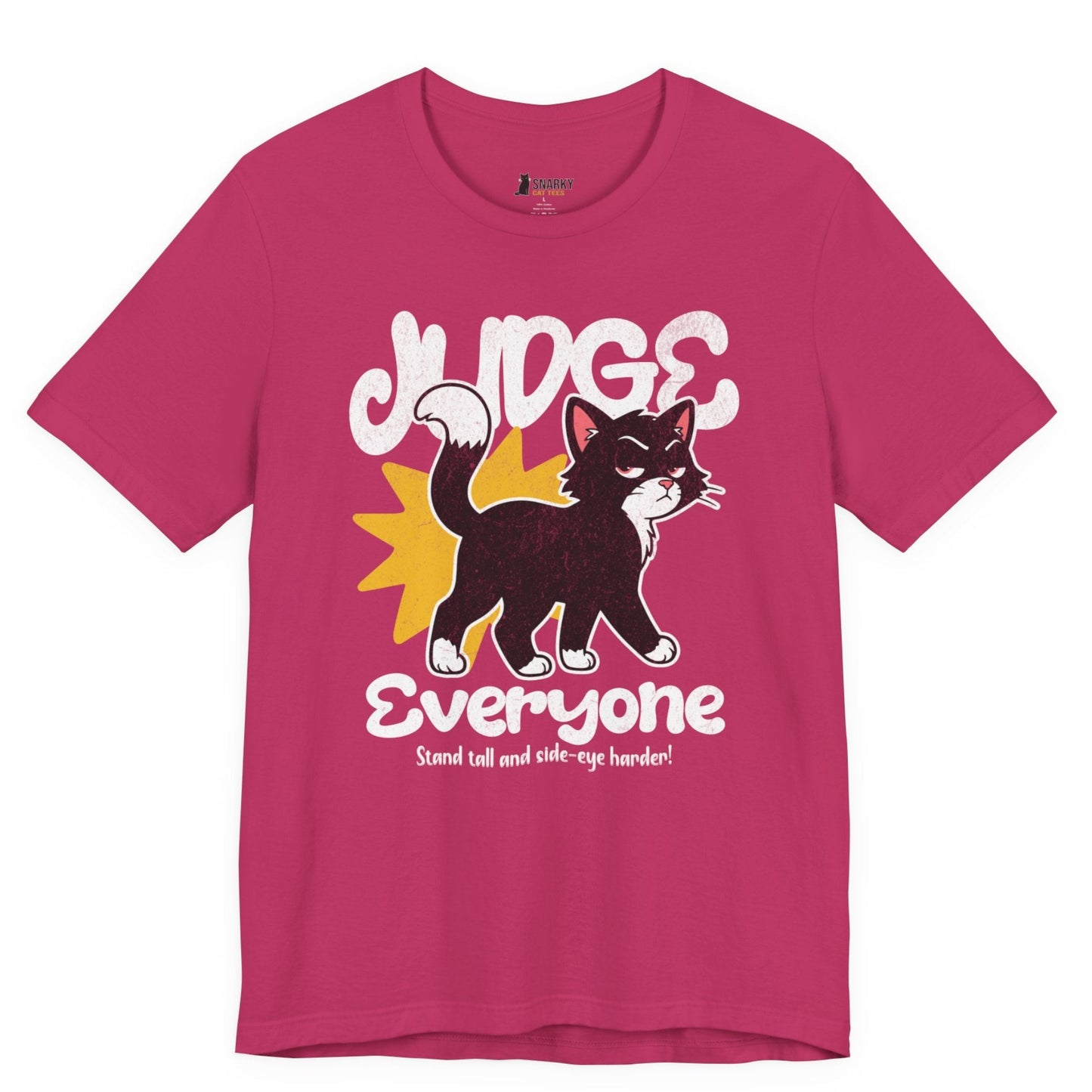 Judge Everyone Crown Cat T-Shirt