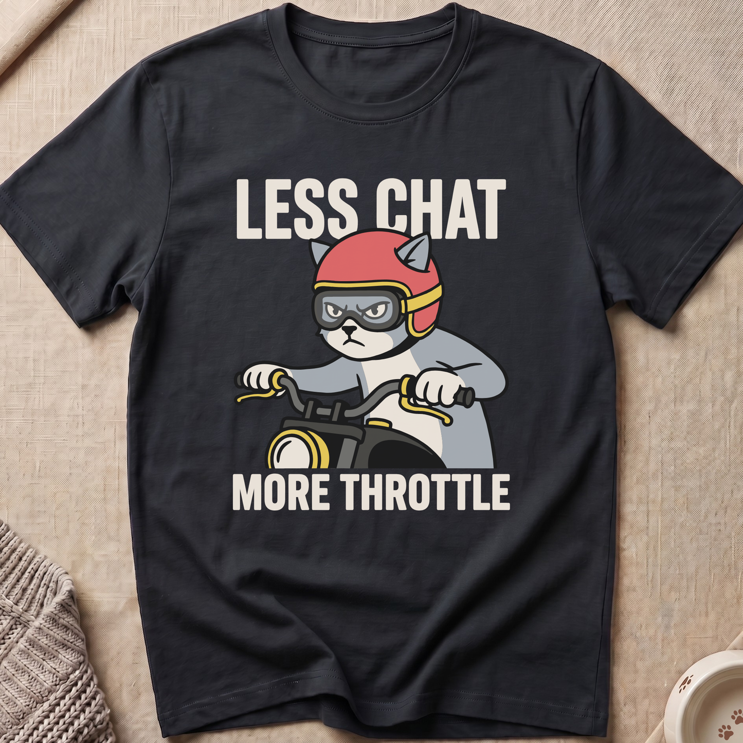 More Throttle Snarky Cat T-Shirt