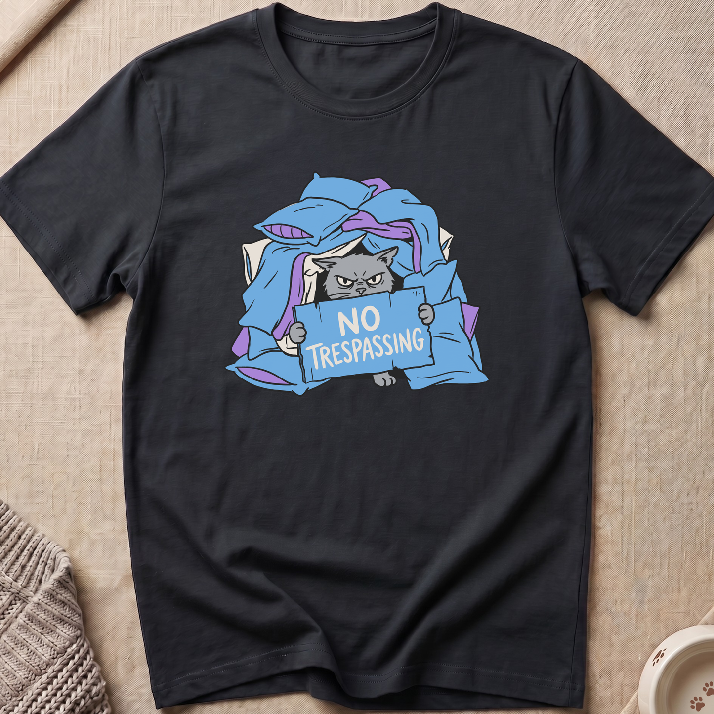 No Trespassing Cat T-Shirt