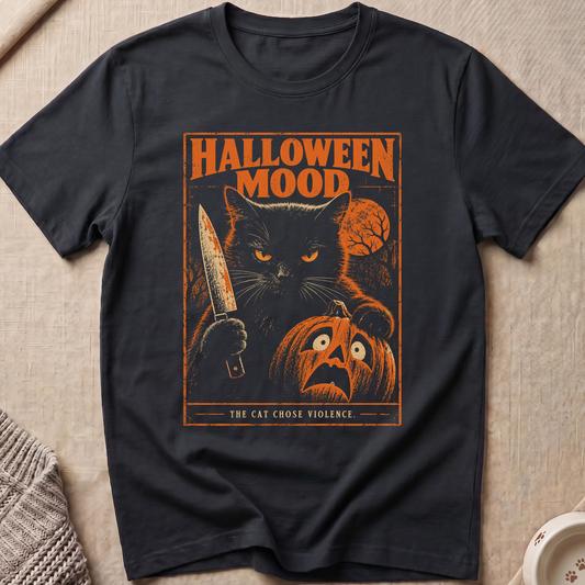 Halloween Mood Cat T-Shirt