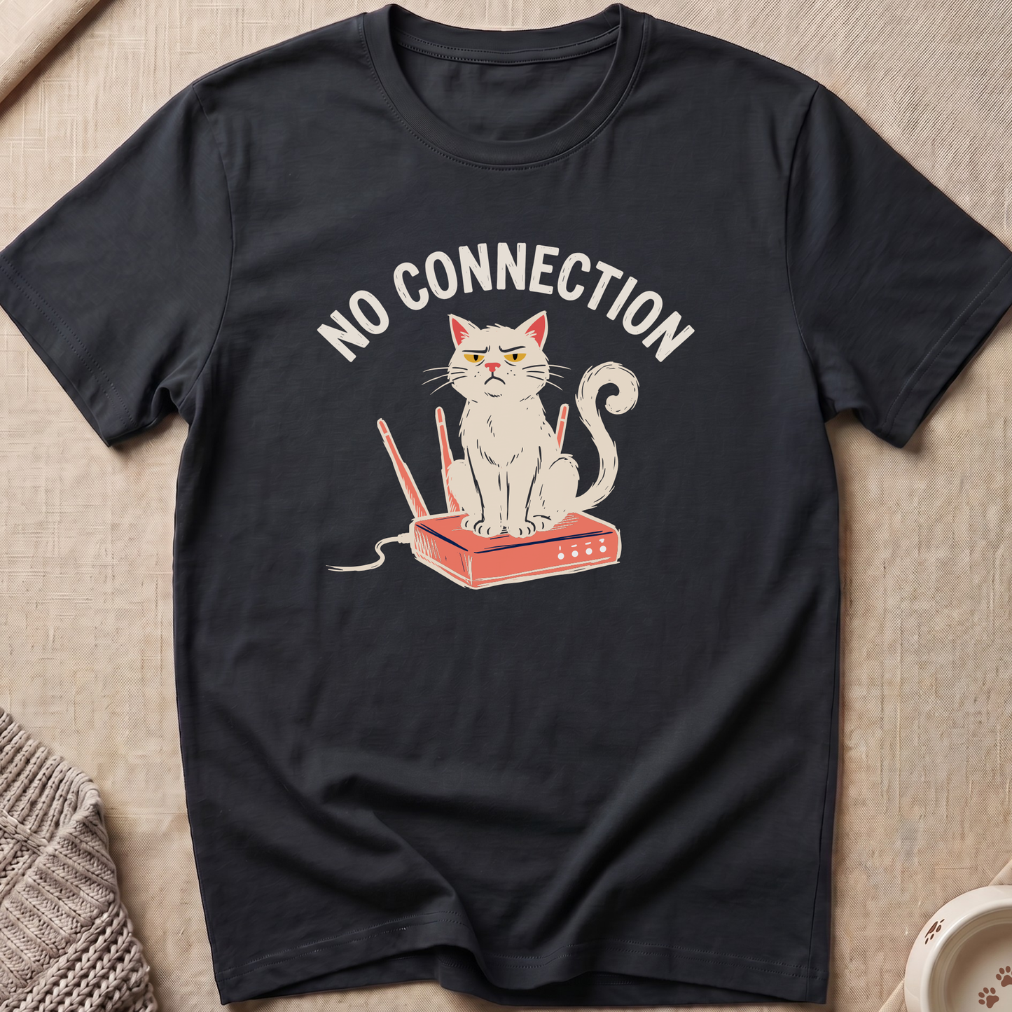 No Connection Cat T-Shirt