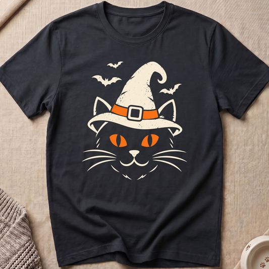 Witch Cat Halloween T-Shirt