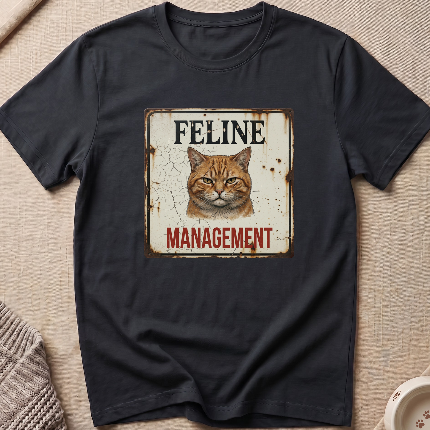 Feline Management Cat T-Shirt