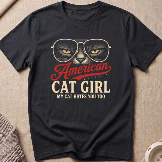 American Cat Girl T-Shirt
