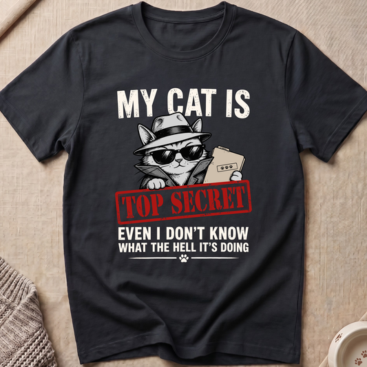 Top Secret Cat T-Shirt