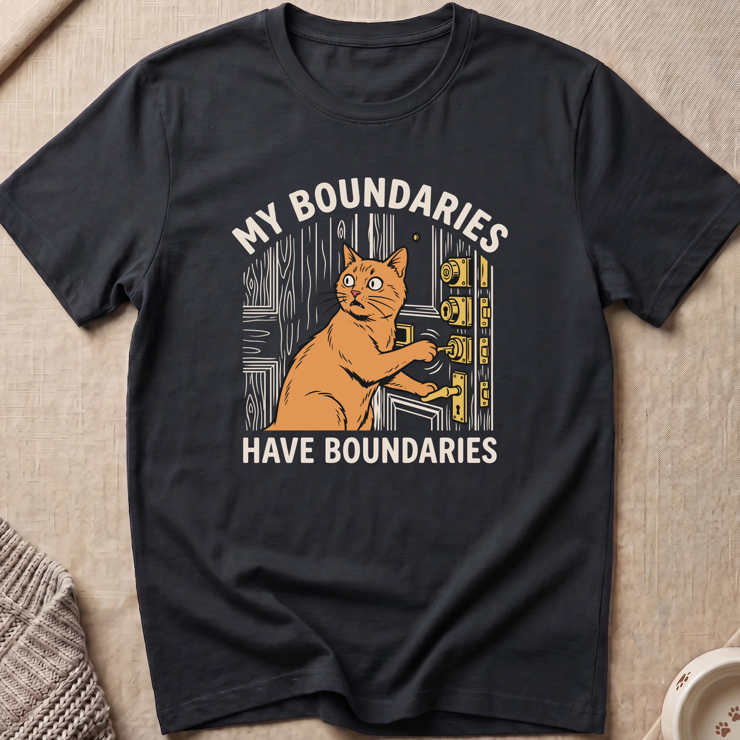 My Boundaries Cat T-Shirt