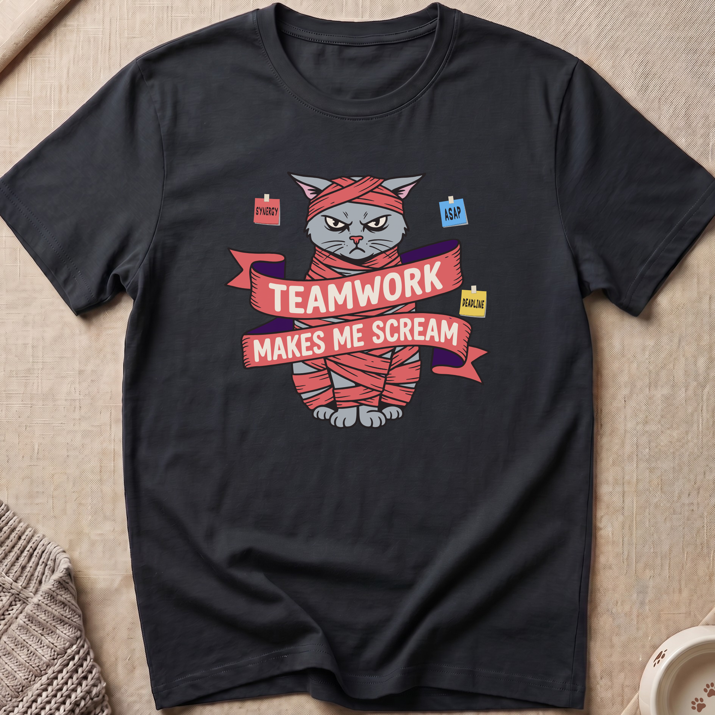 Teamwork Cat T-Shirt