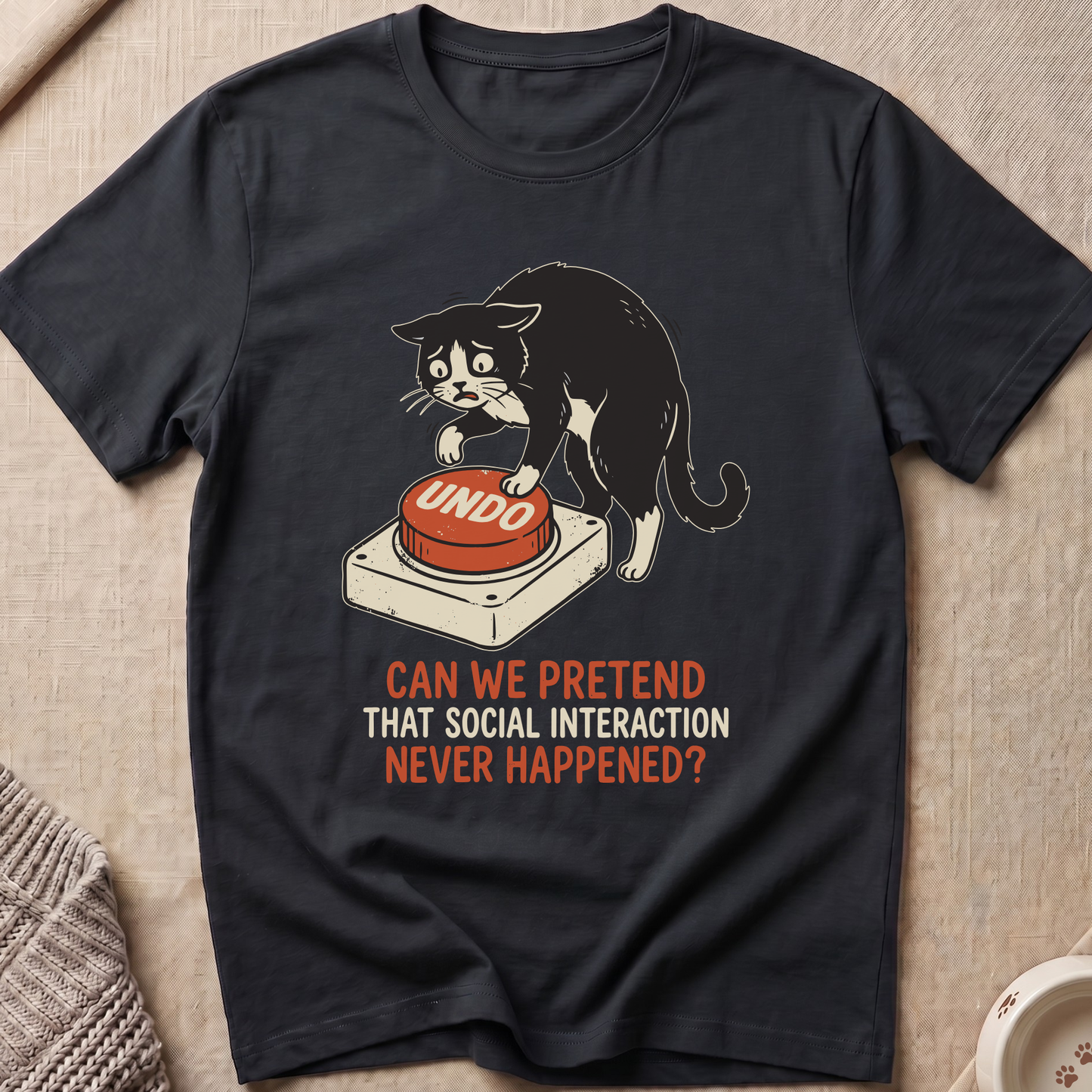 Social Interaction Cat T-Shirt