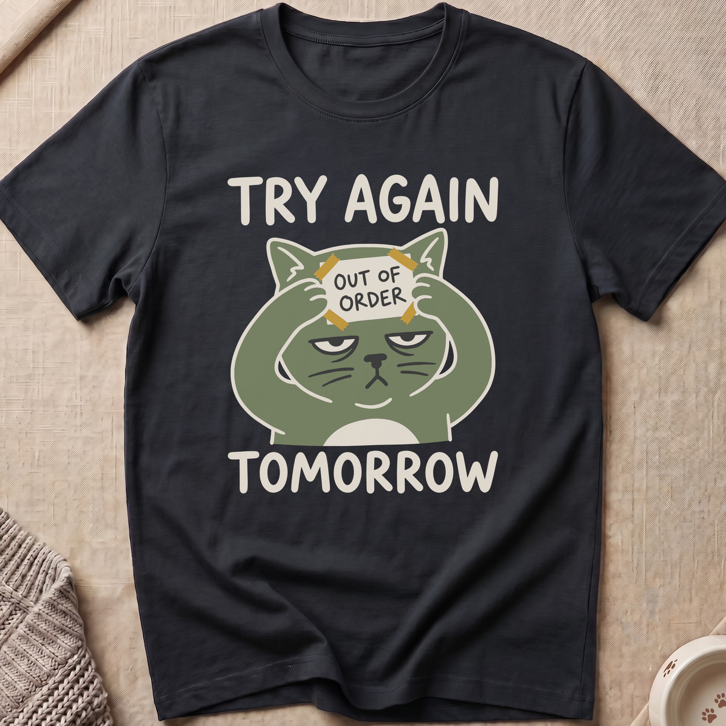 Out Of Order Snarky Cat T-Shirt