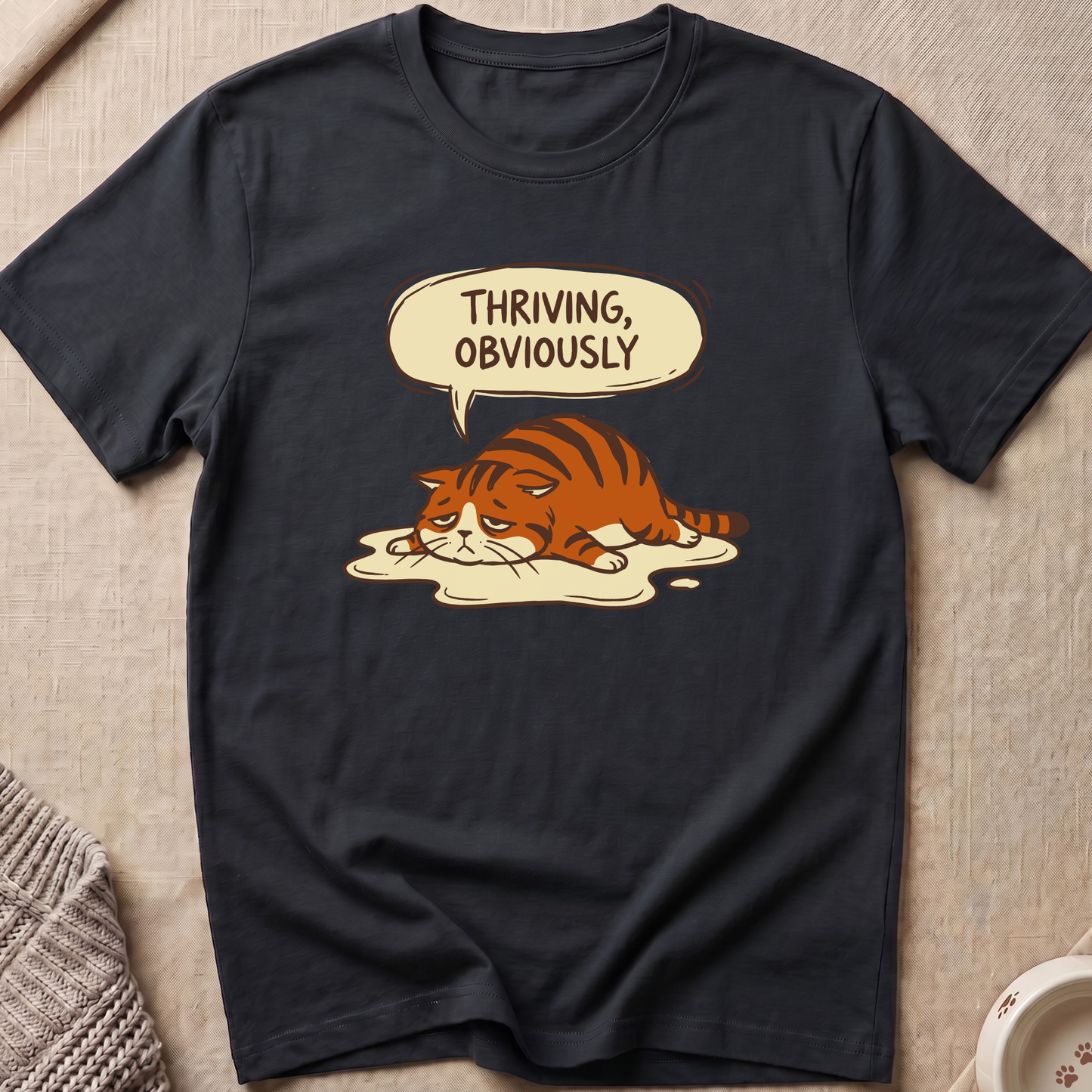 Thriving Obviously Cat T-Shirt