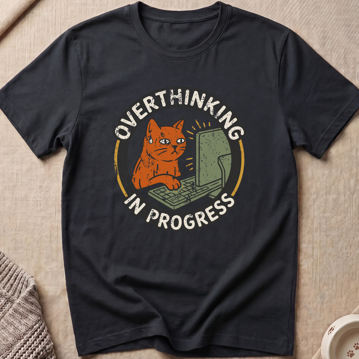 Overthinking Cat T-Shirt