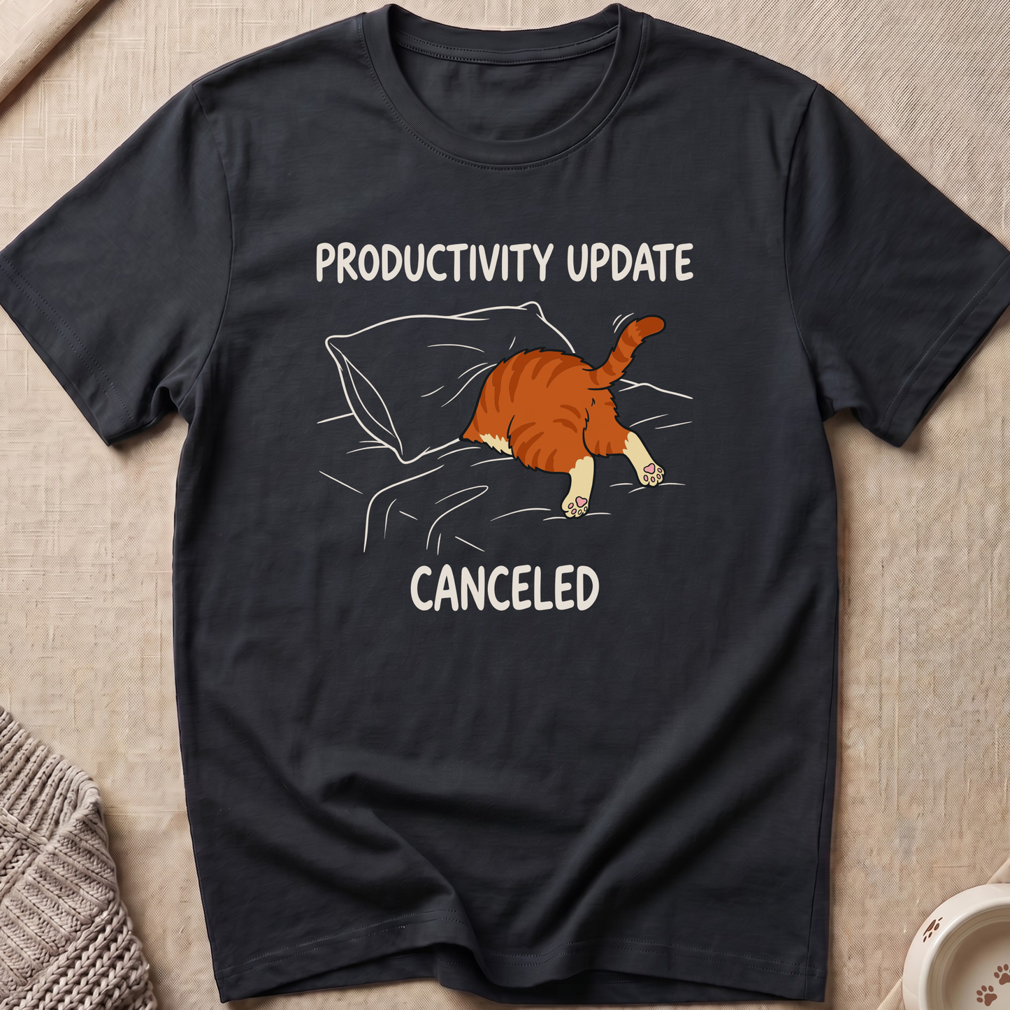 Productivity Update Cat T-Shirt