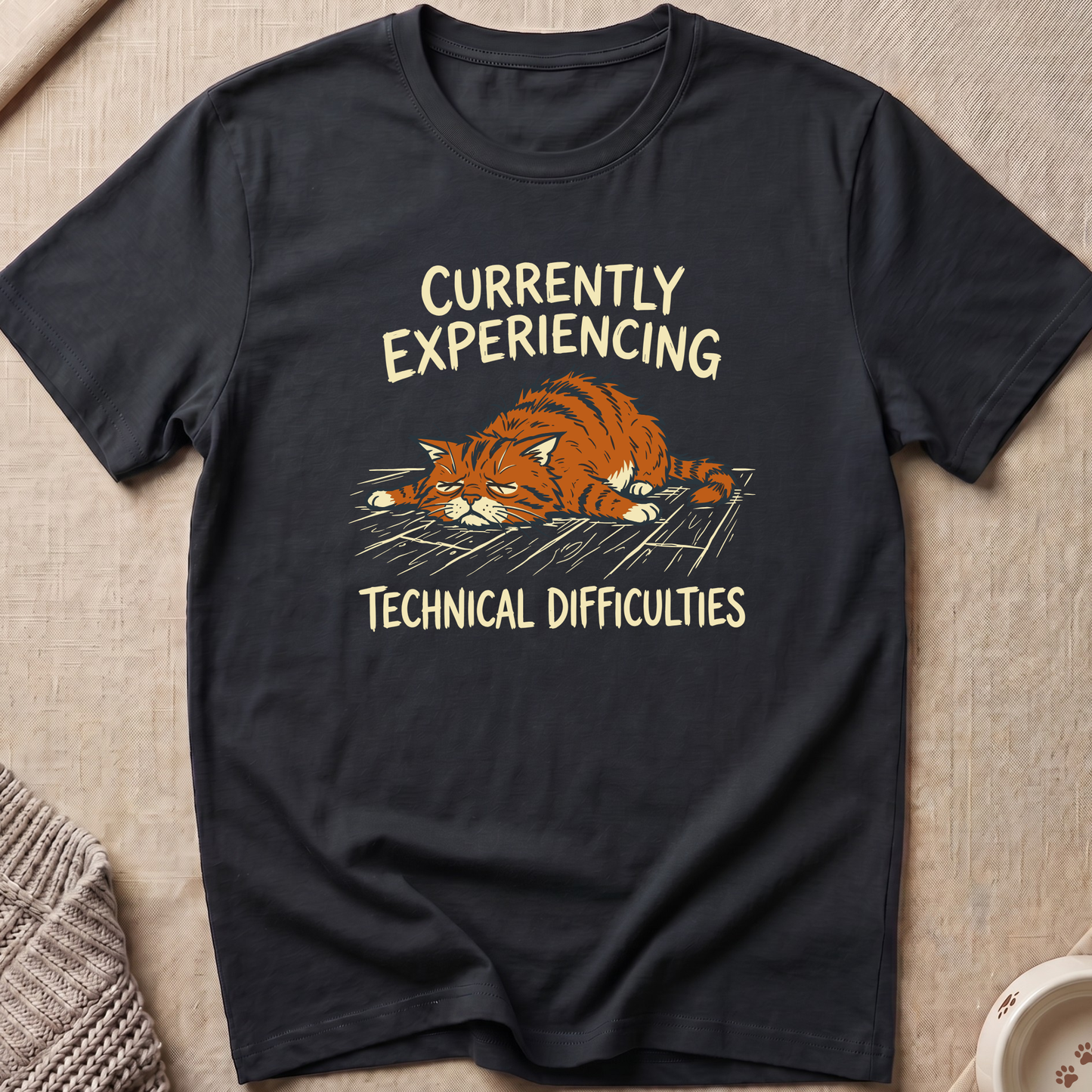 Technical Difficulties Cat T-Shirt
