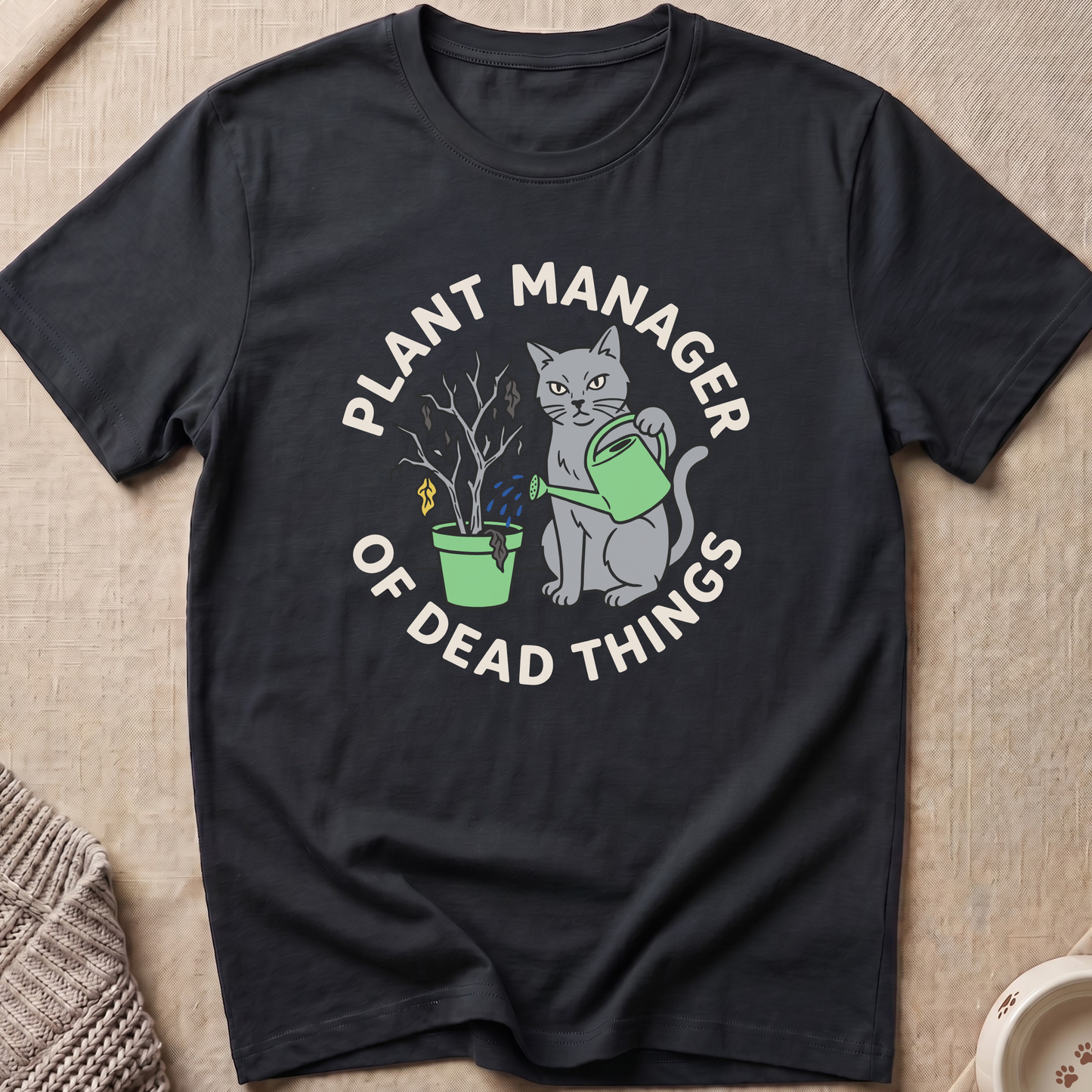 Plant Manager Cat T-Shirt