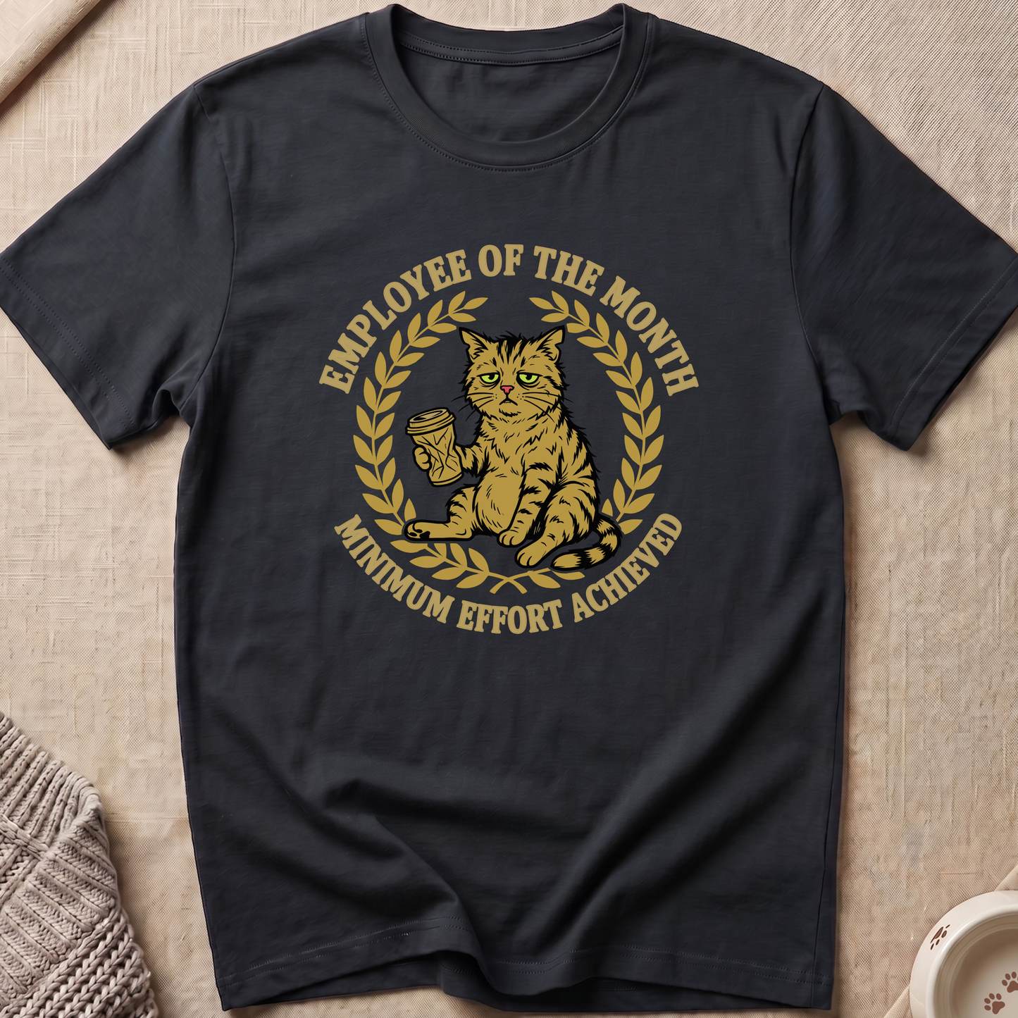 Minimum Effort Snarky Cat T-Shirt