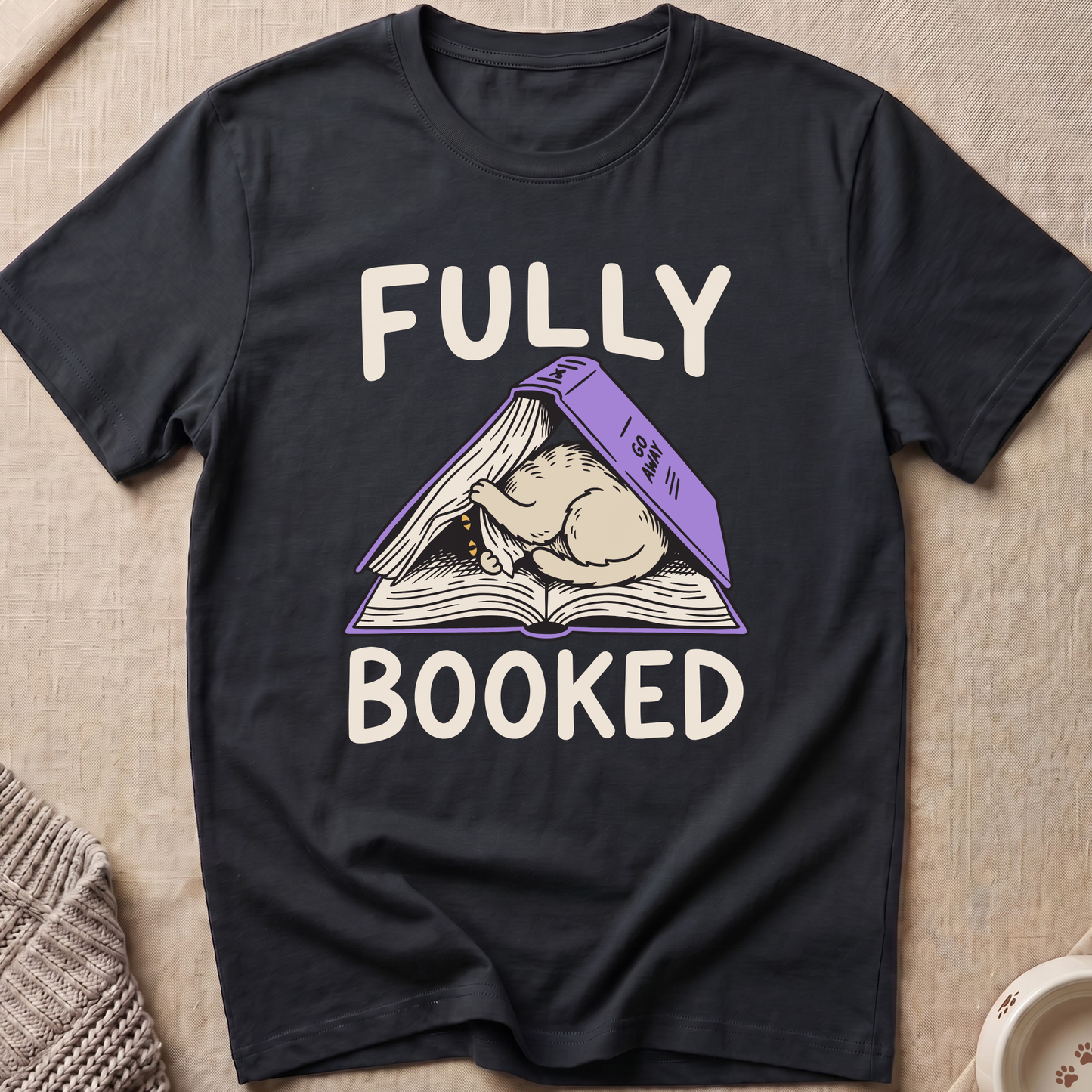 Fully Booked Cat T-Shirt
