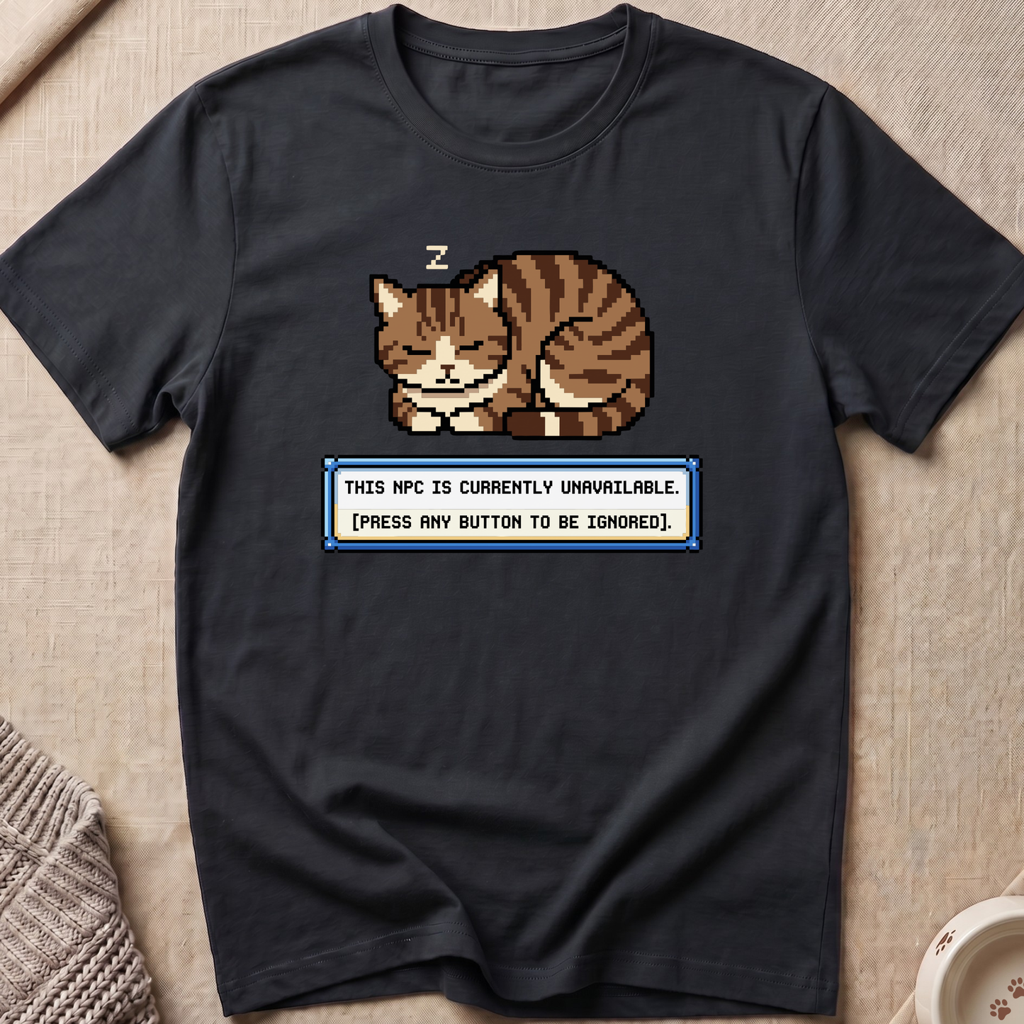 NPC Unavailable Snarky Cat T-Shirt