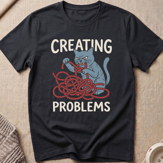 Creating Problems Cat T-Shirt