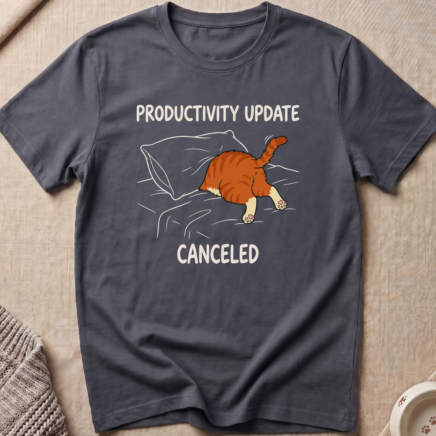 Productivity Update Cat T-Shirt