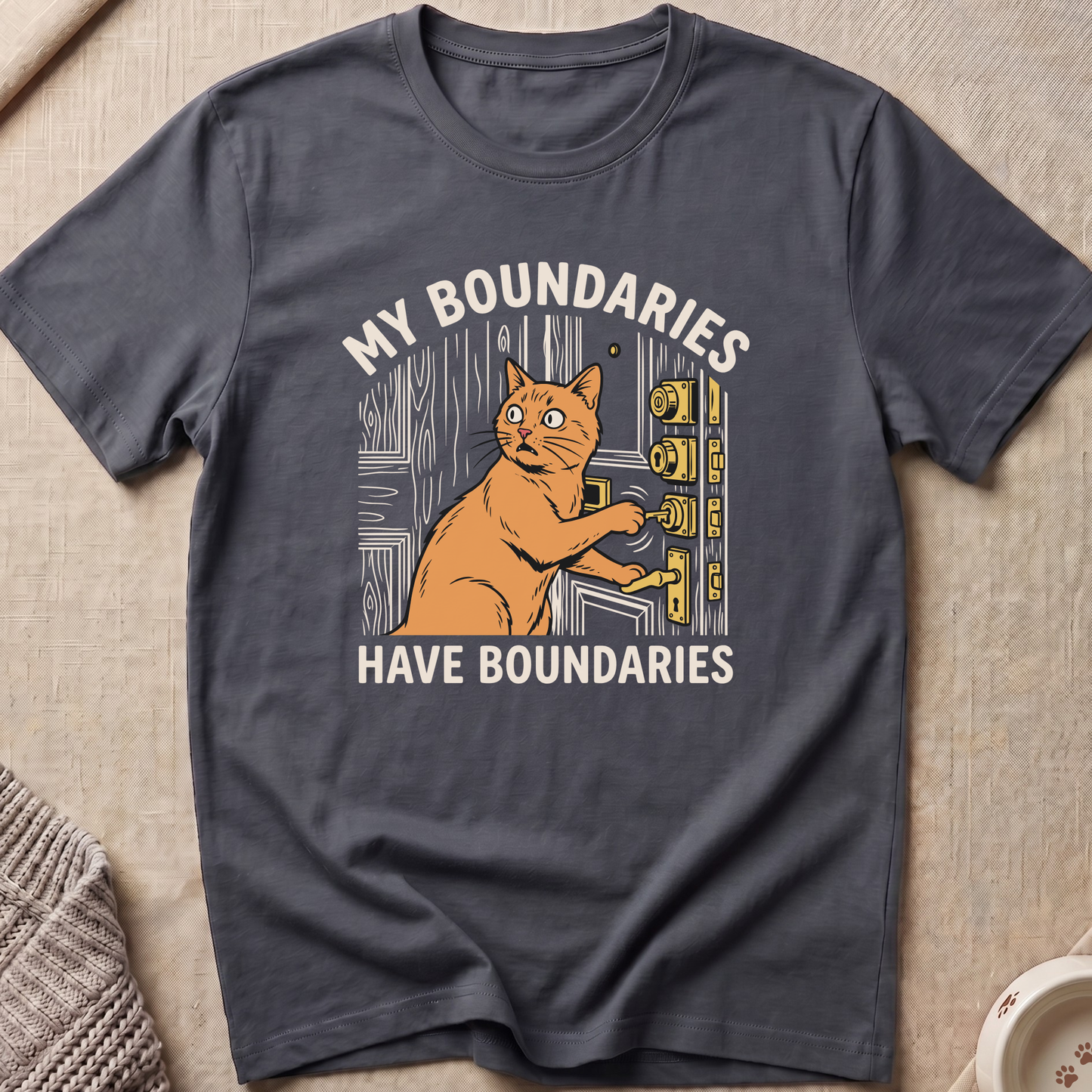 My Boundaries Cat T-Shirt
