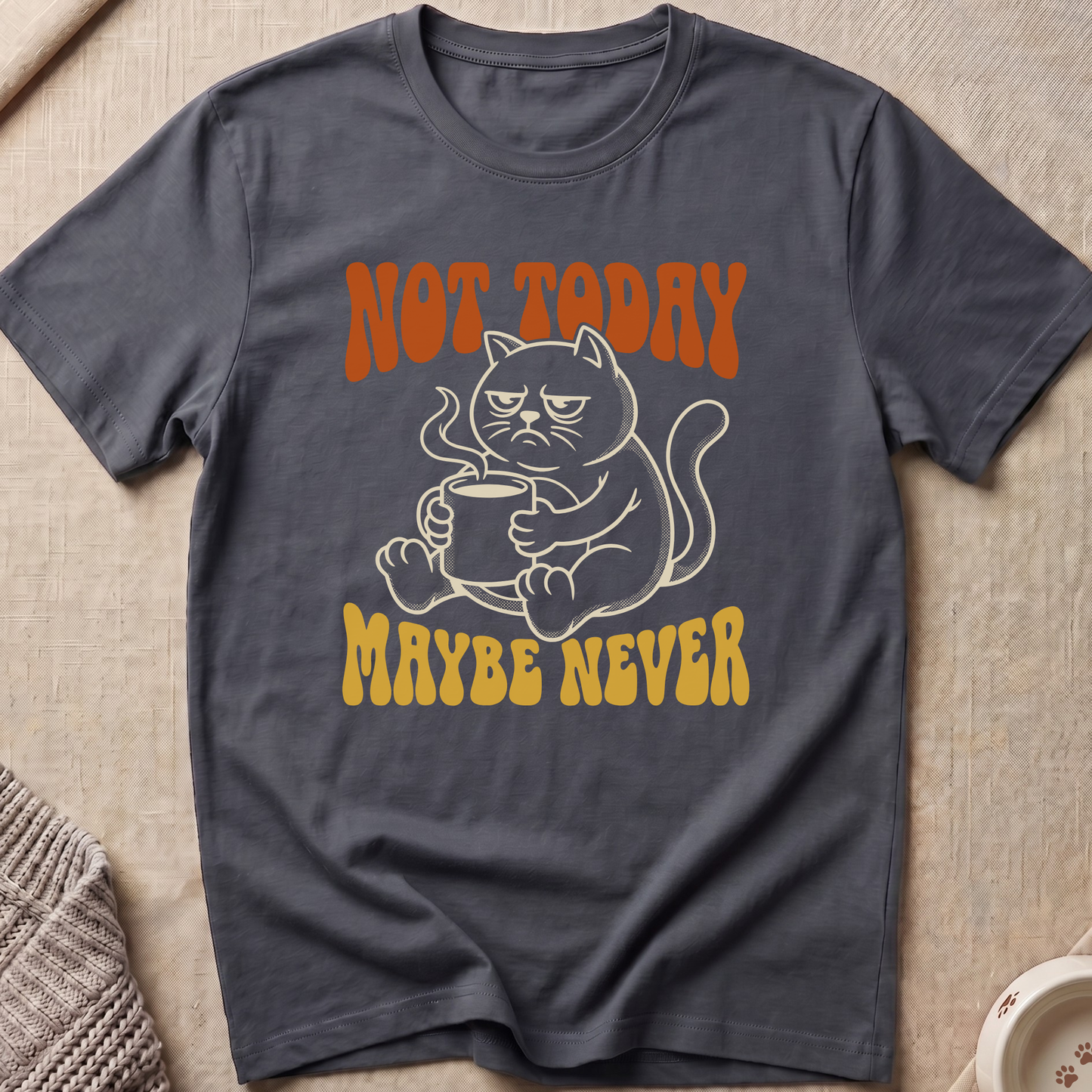 Maybe Never Snarky Cat T-Shirt