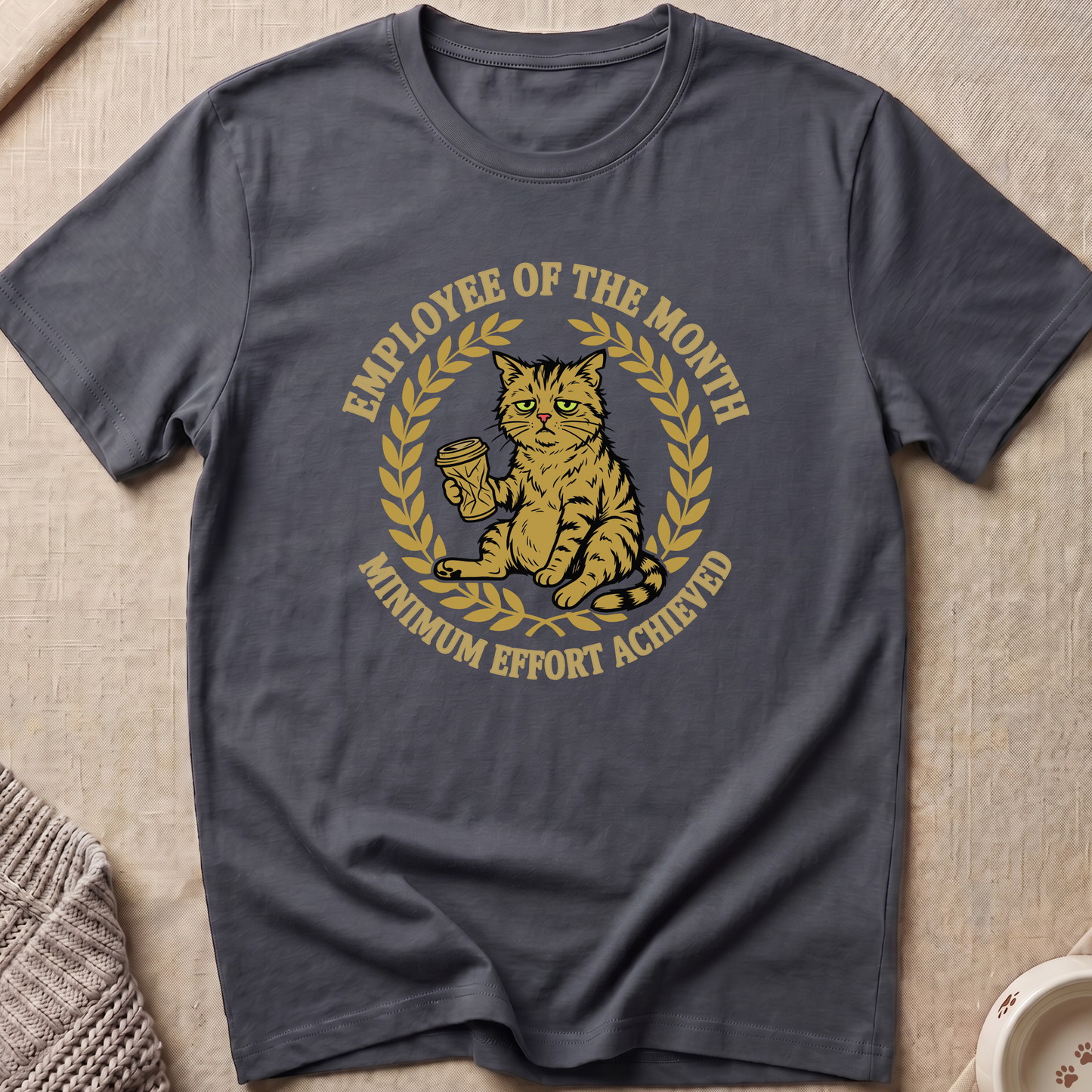 Minimum Effort Snarky Cat T-Shirt