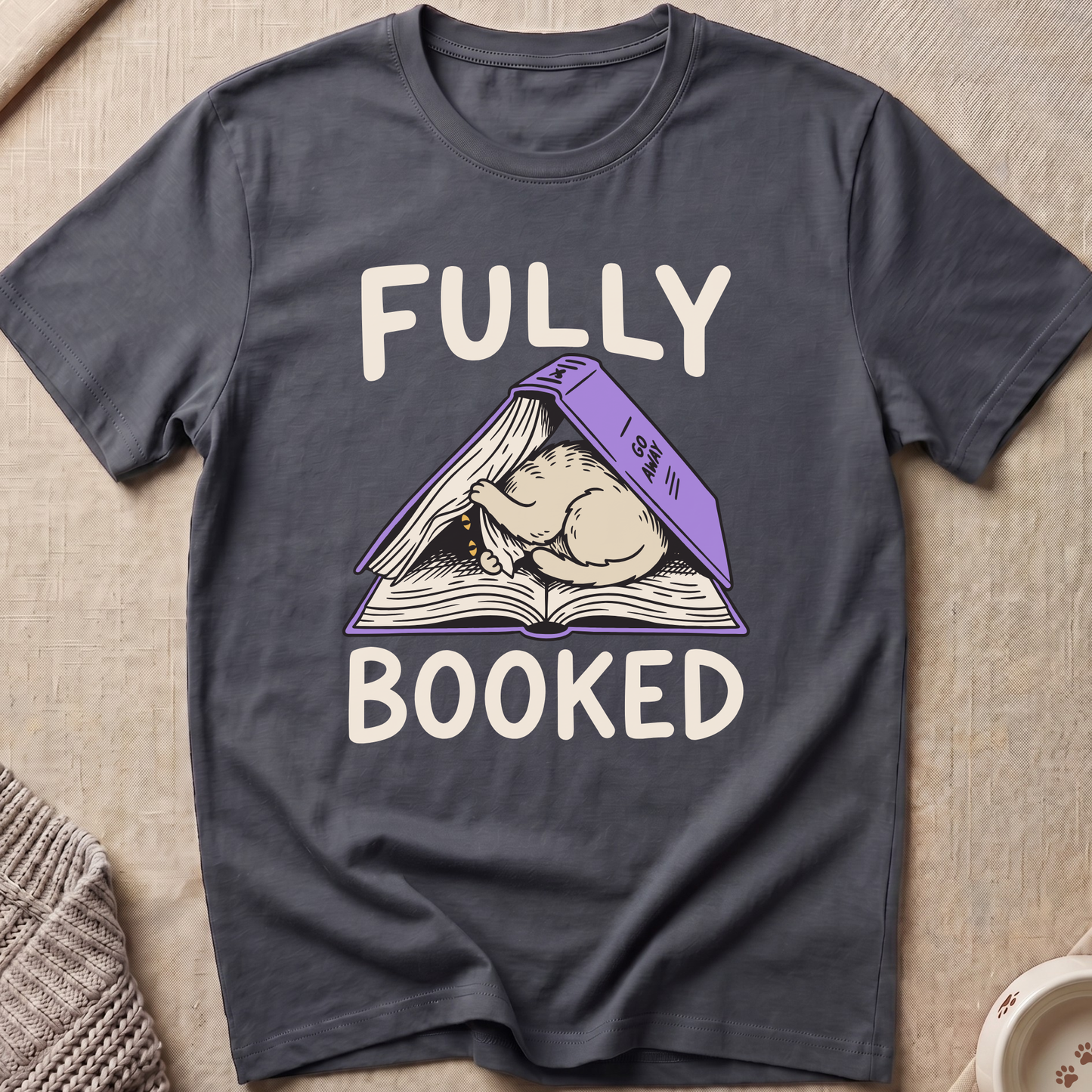 Fully Booked Cat T-Shirt