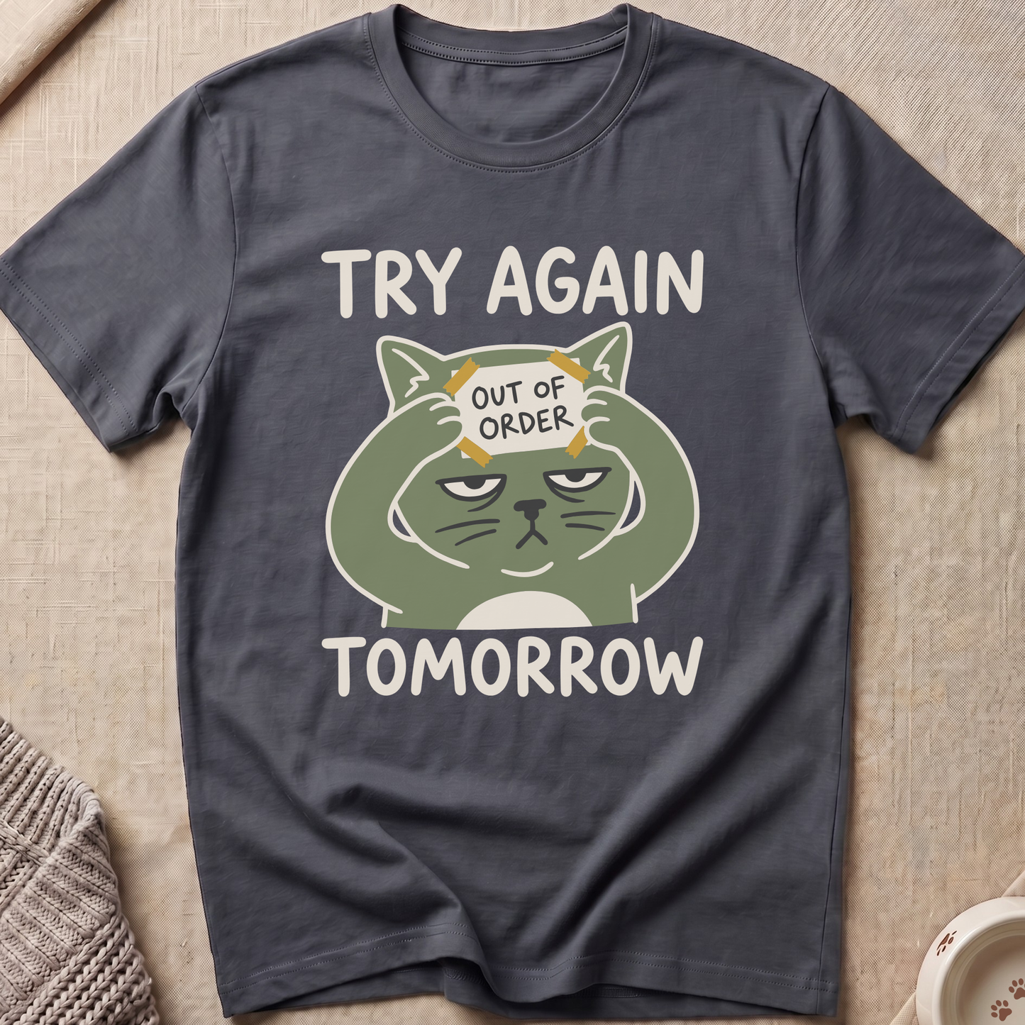 Out Of Order Snarky Cat T-Shirt