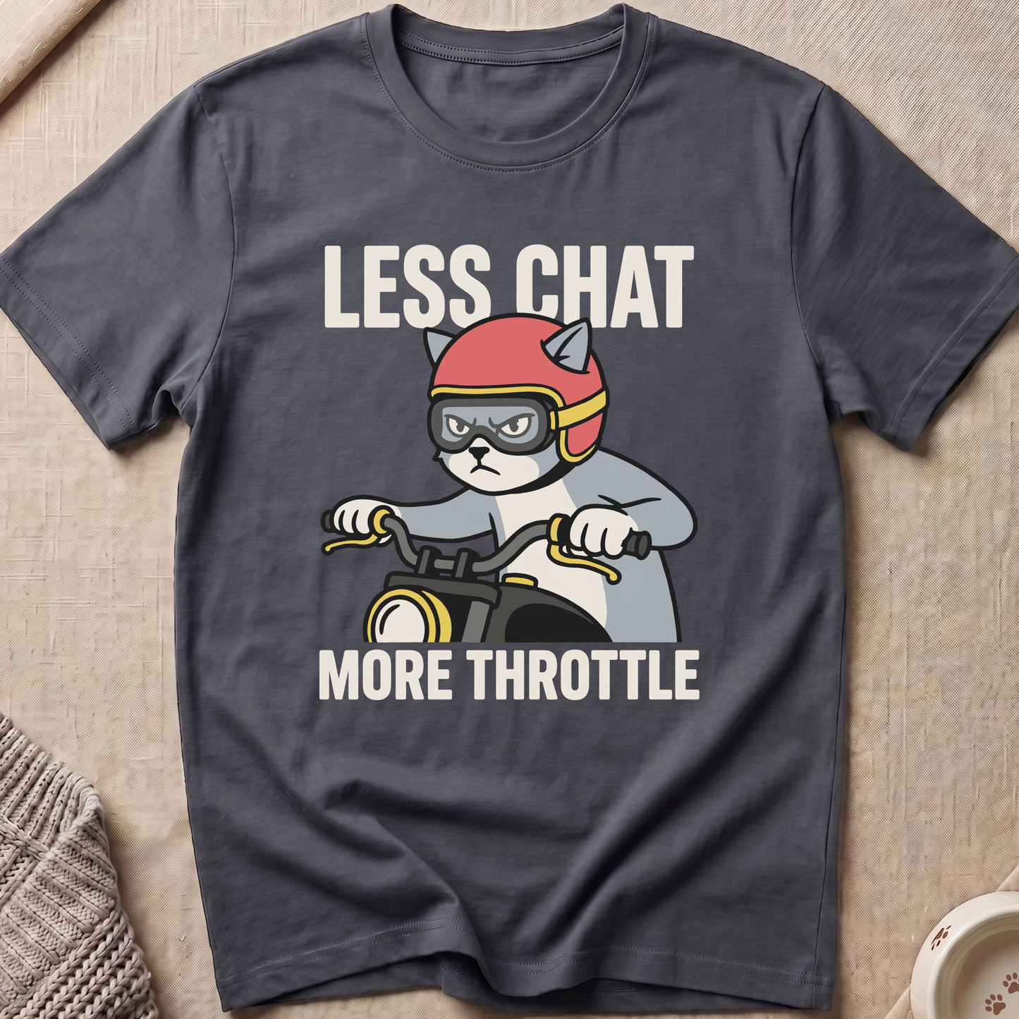 More Throttle Snarky Cat T-Shirt