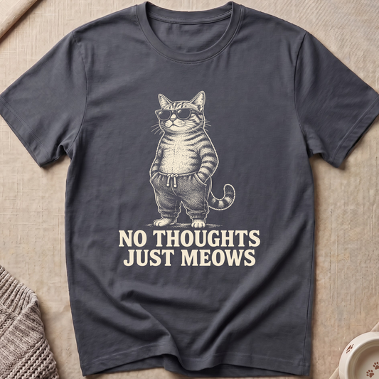 No Thoughts Cat T-Shirt