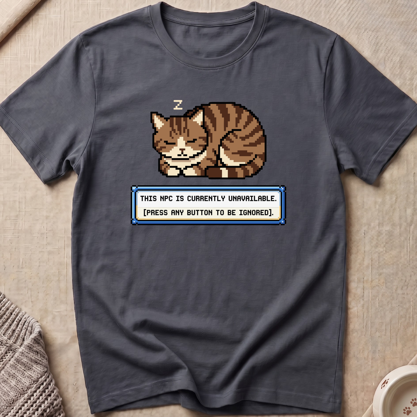 NPC Unavailable Snarky Cat T-Shirt