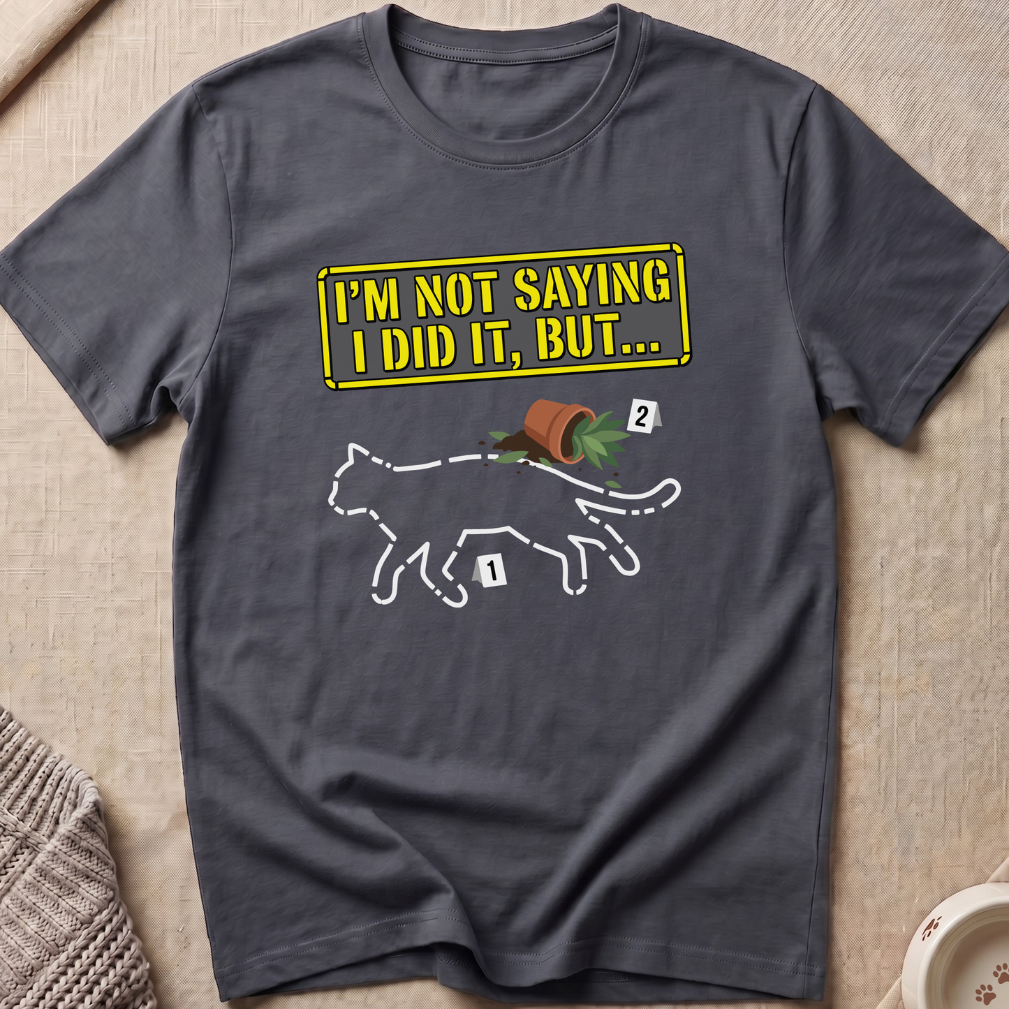 Crime Scene Snarky Cat T-Shirt