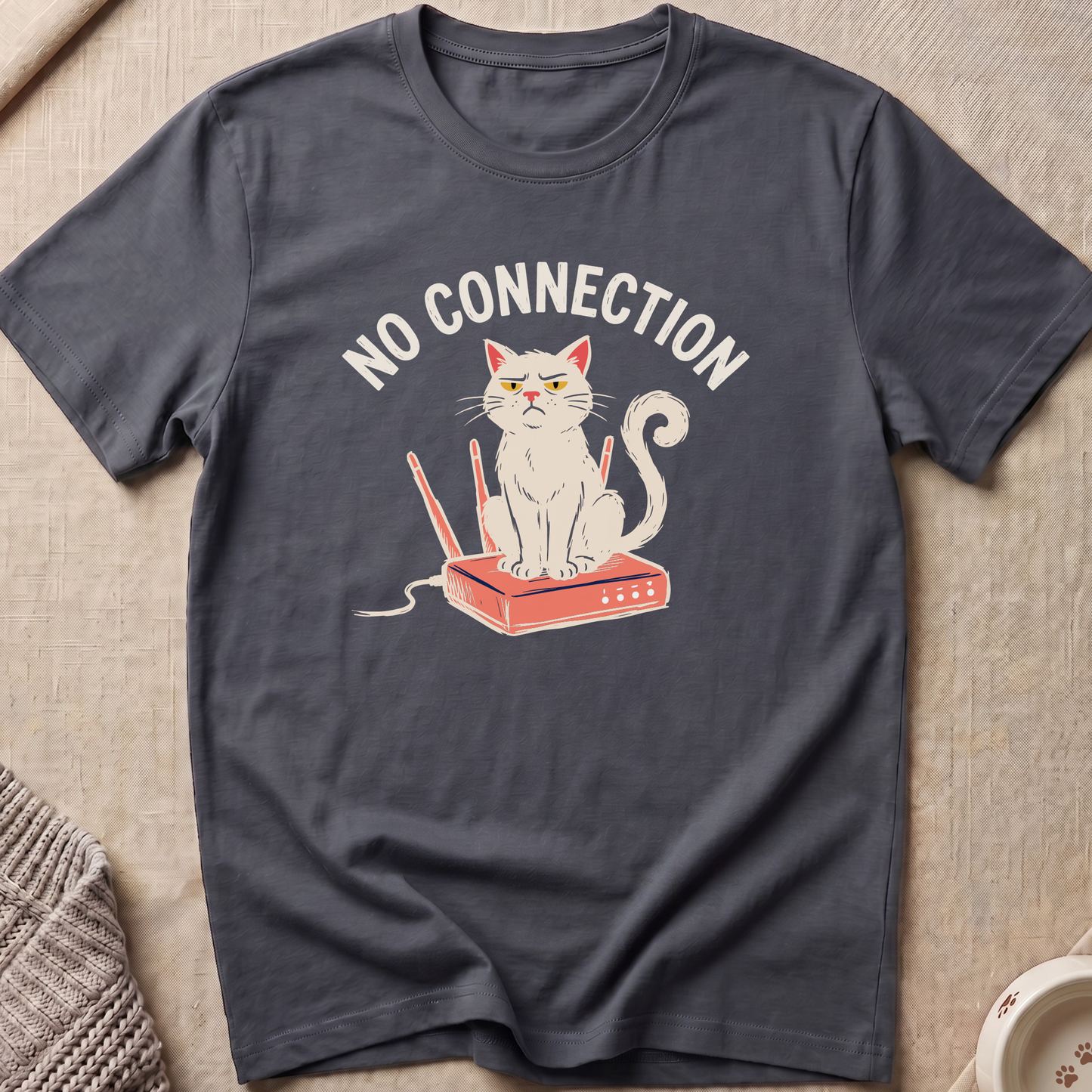 No Connection Cat T-Shirt